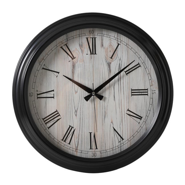  LISBON DUVAR SAATİ SİYAH 46CM