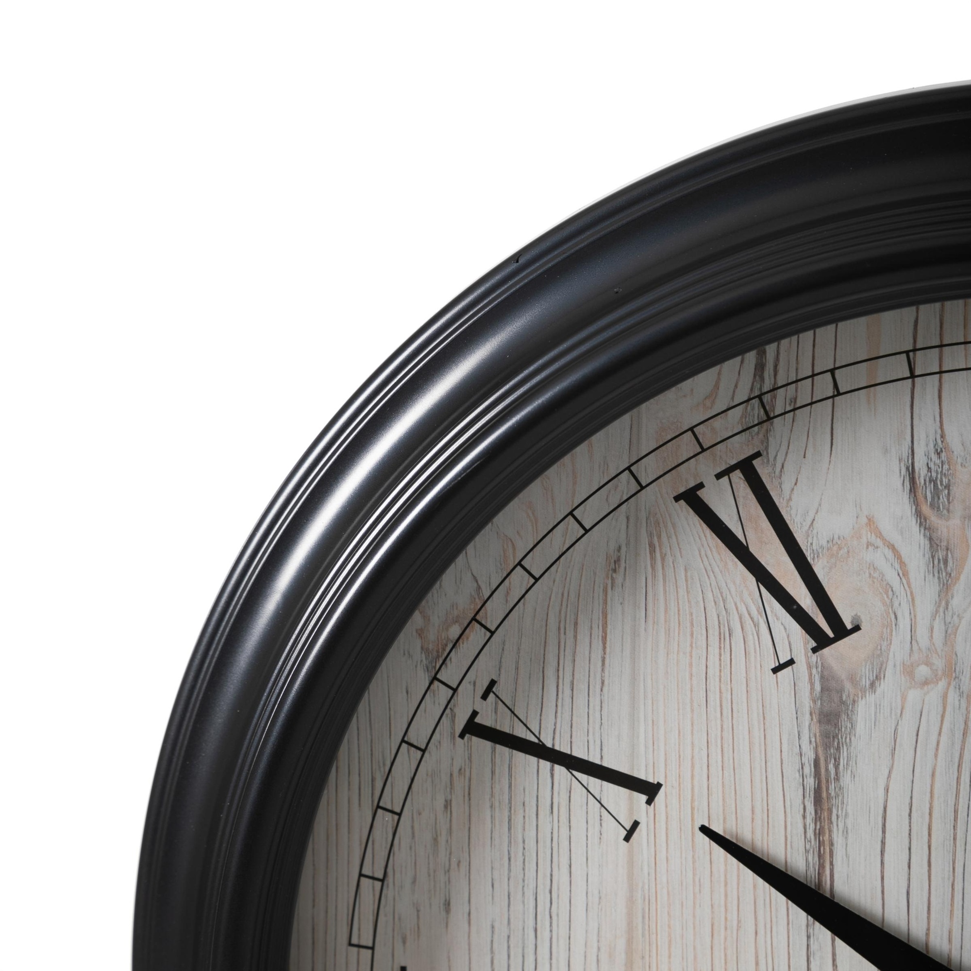 LISBON DUVAR SAATİ SİYAH 46CM