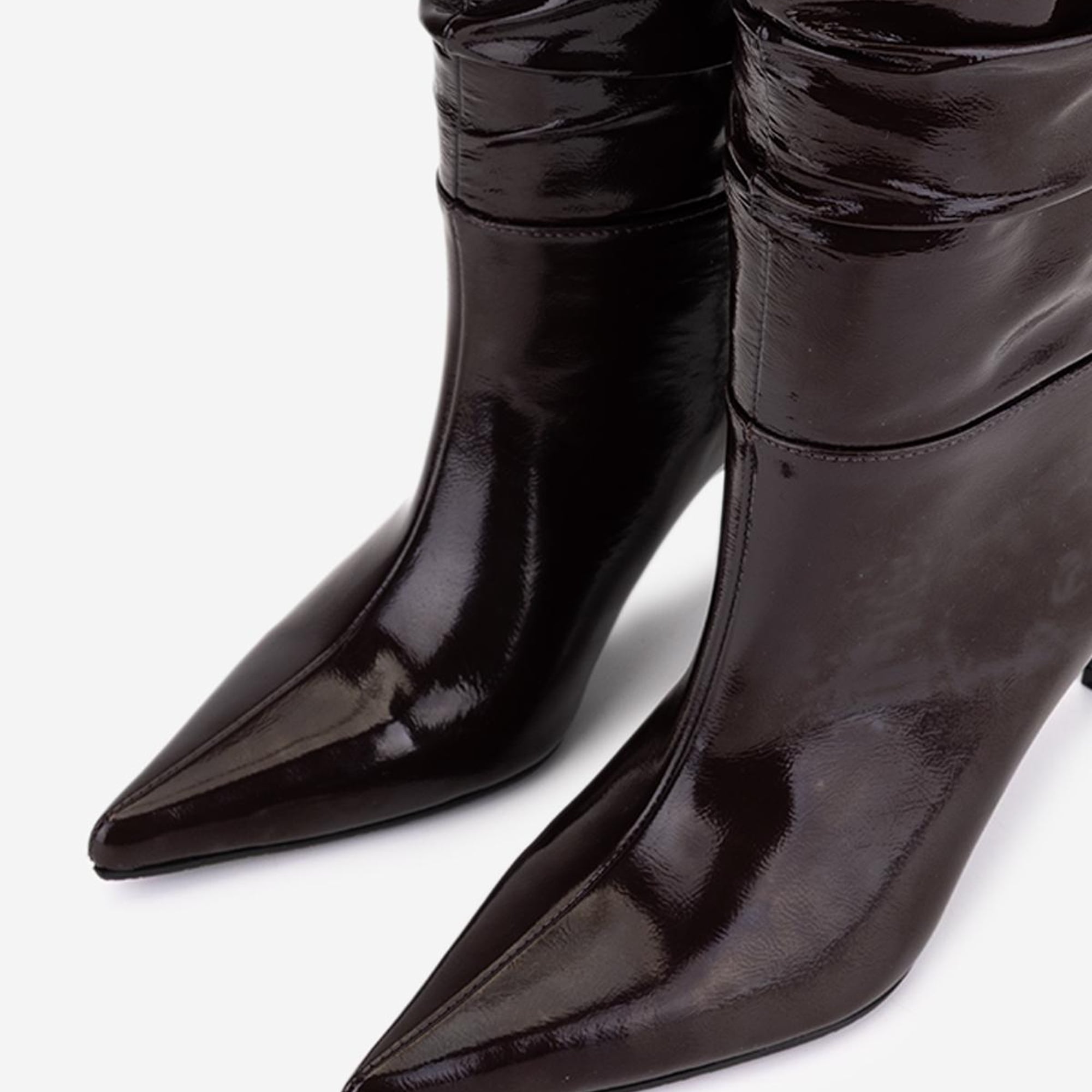 Valmenti Kadın Hakiki Deri Kahverengi Topuklu Çizme