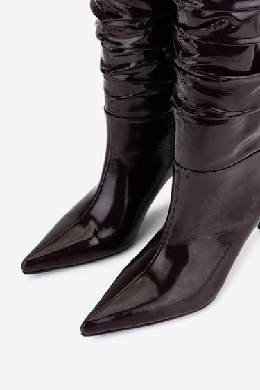  Valmenti Kadın Hakiki Deri Kahverengi Topuklu Çizme