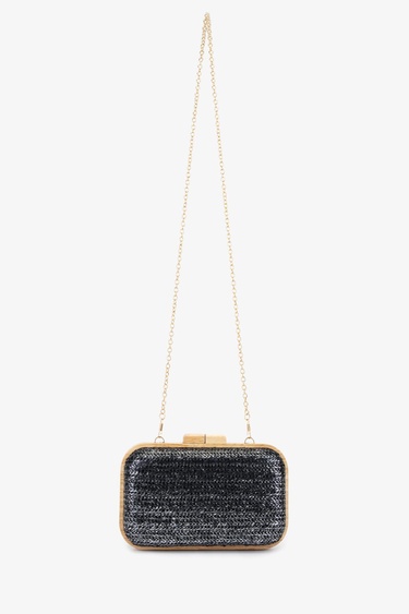  Valmenti Kadın Vegan Siyah Abiye Çanta