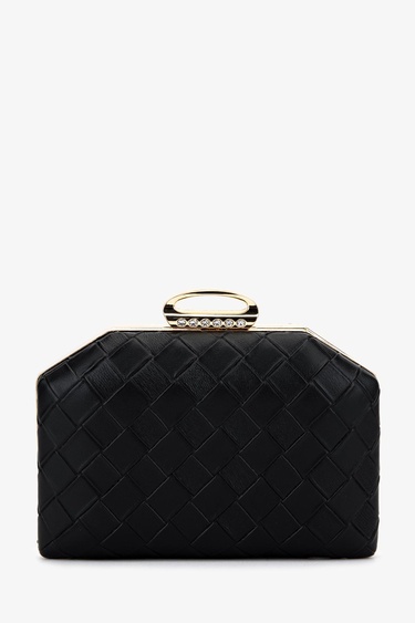  Valmenti Kadın Vegan Siyah Abiye Çanta