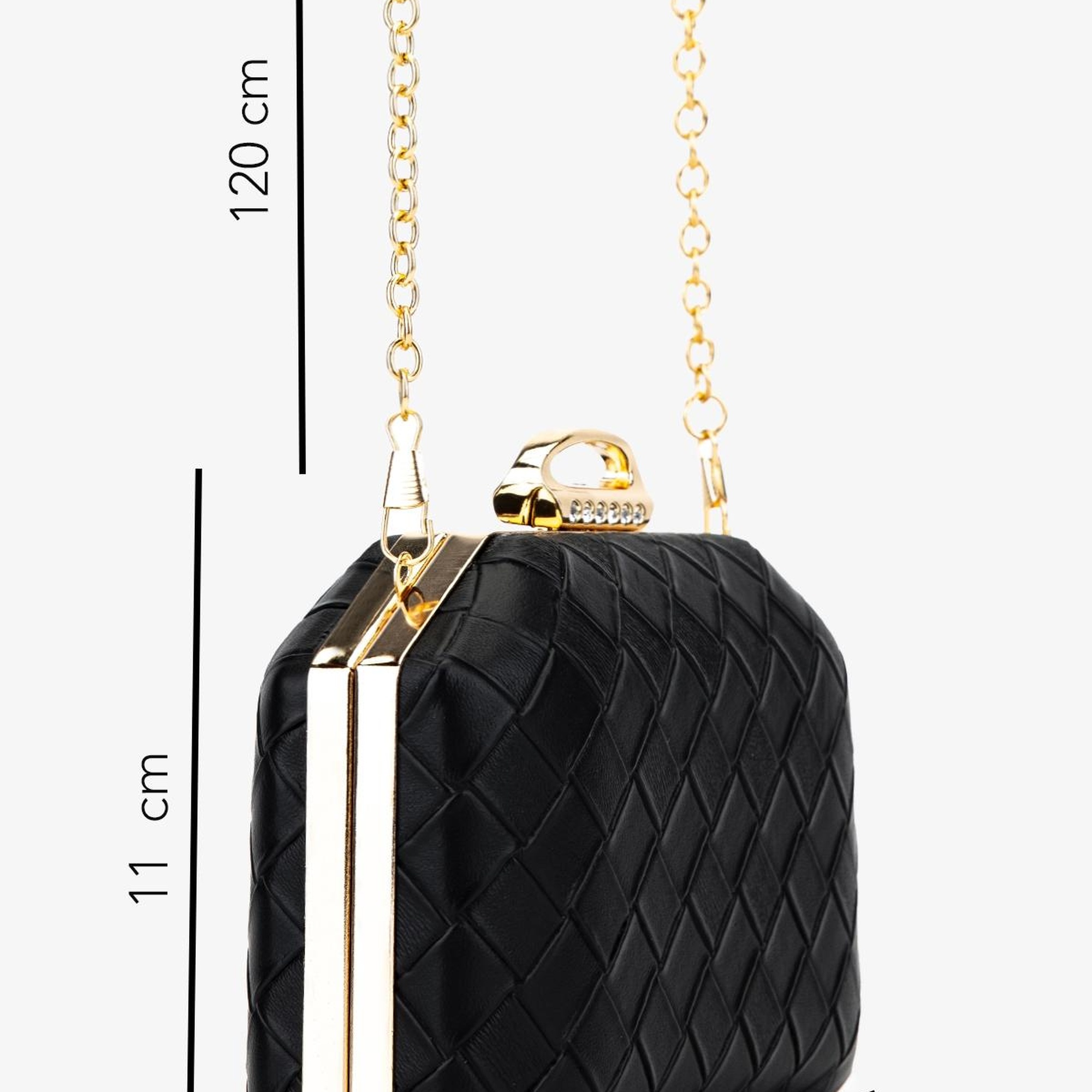 Valmenti Kadın Vegan Siyah Abiye Çanta