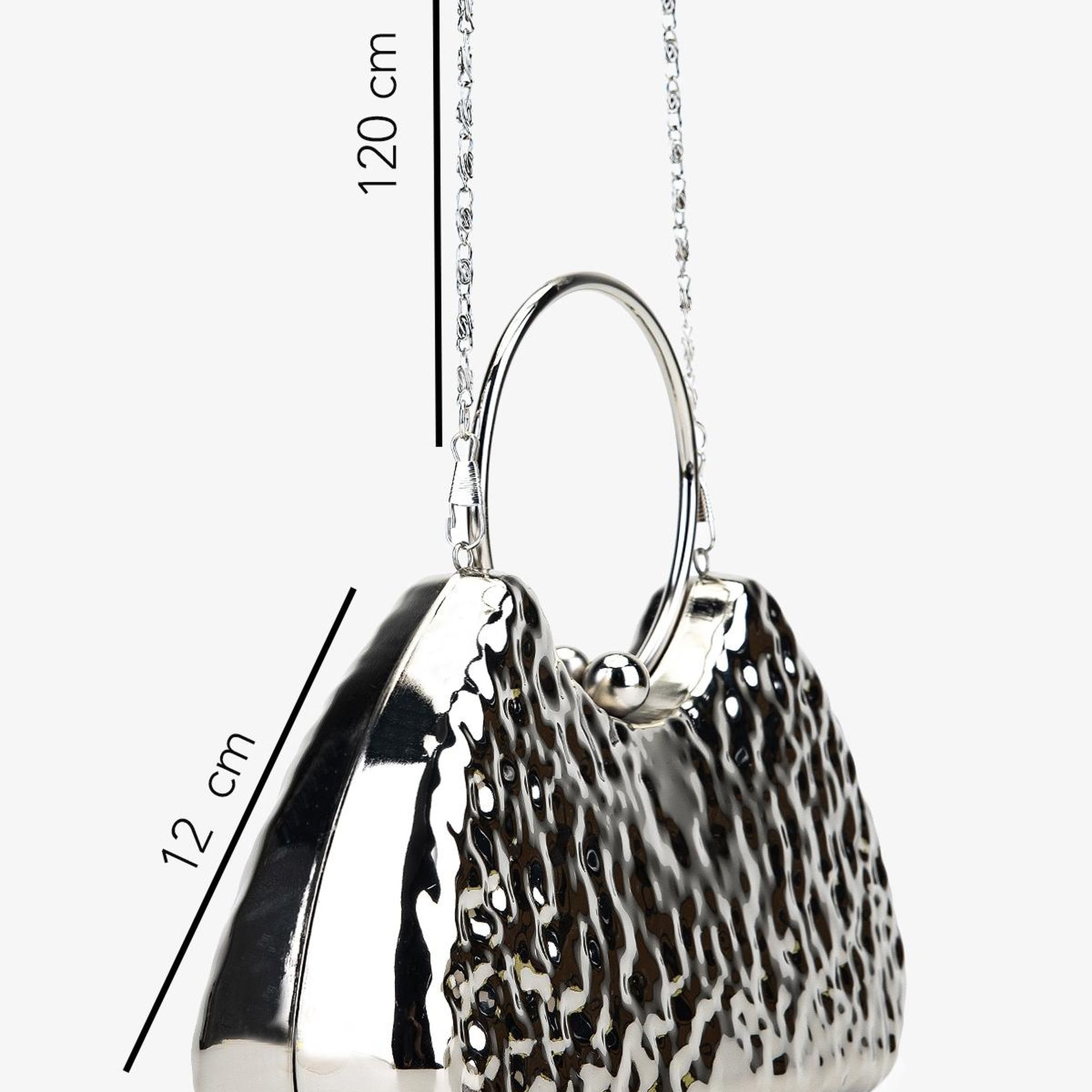 Valmenti Kadın Vegan Gri Abiye Çanta