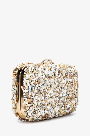  Valmenti Kadın Vegan Bej Abiye Çanta