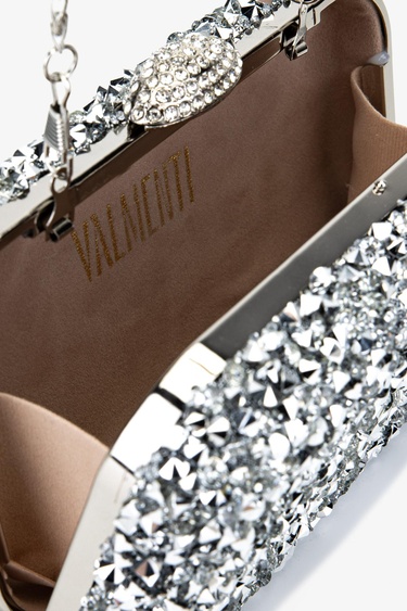  Valmenti Kadın Vegan Gri Abiye Çanta