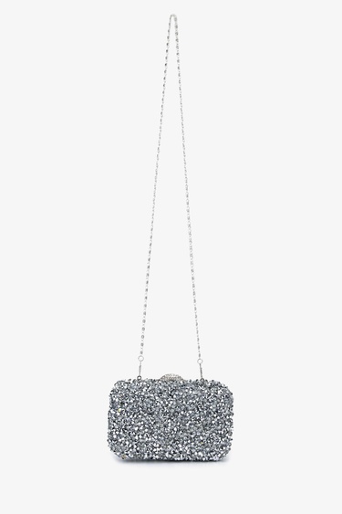  Valmenti Kadın Vegan Gri Abiye Çanta