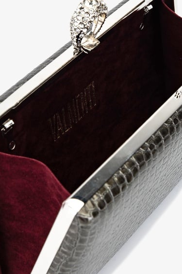  Valmenti Kadın Vegan Gri Abiye Çanta