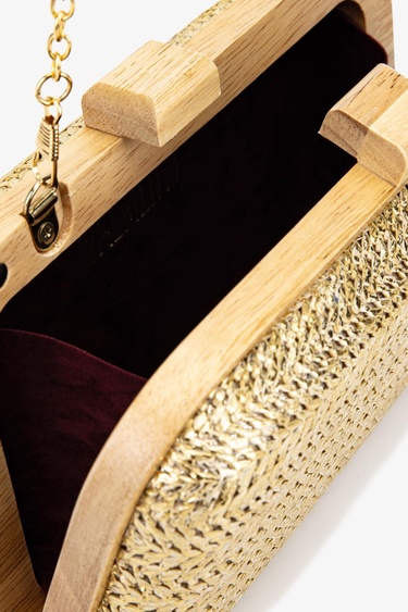  Valmenti Kadın Vegan Gold Abiye Çanta