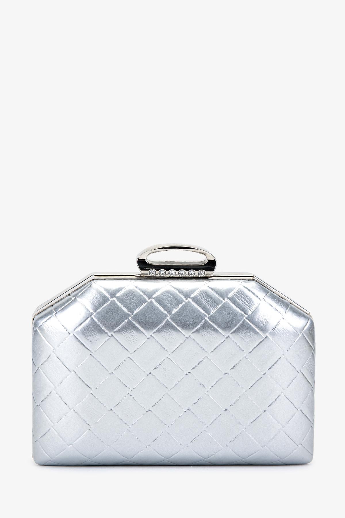  Valmenti Kadın Vegan Gümüş Abiye Çanta