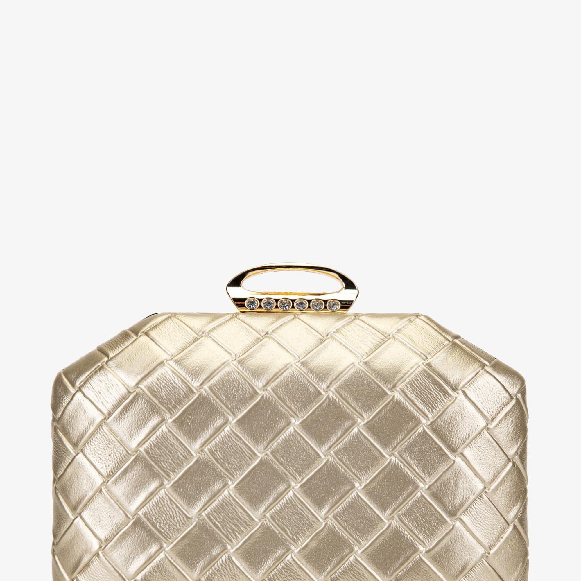 Valmenti Kadın Vegan Altın Abiye Çanta