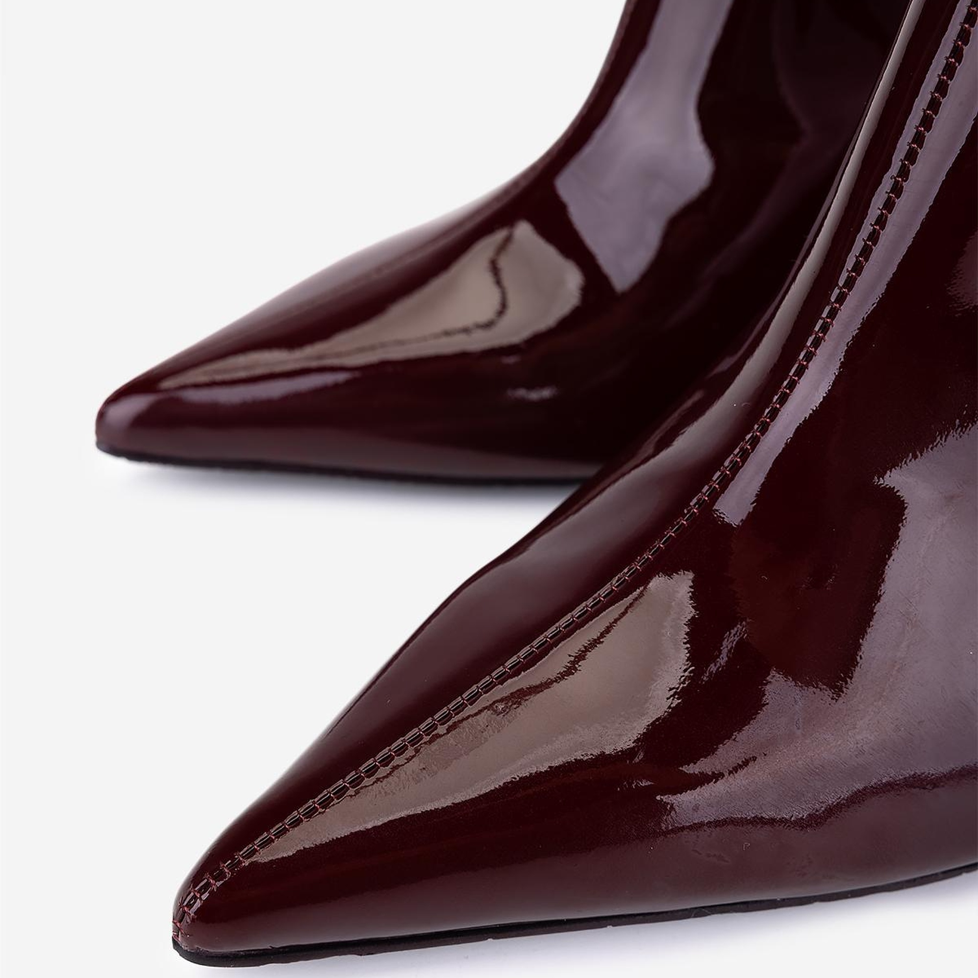 Valmenti Kadın Hakiki Deri Bordo Topuklu Bot