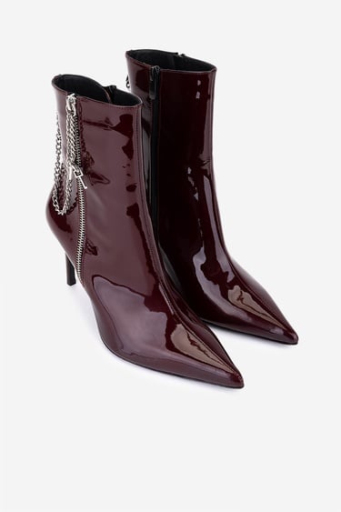  Valmenti Kadın Hakiki Deri Bordo Topuklu Bot