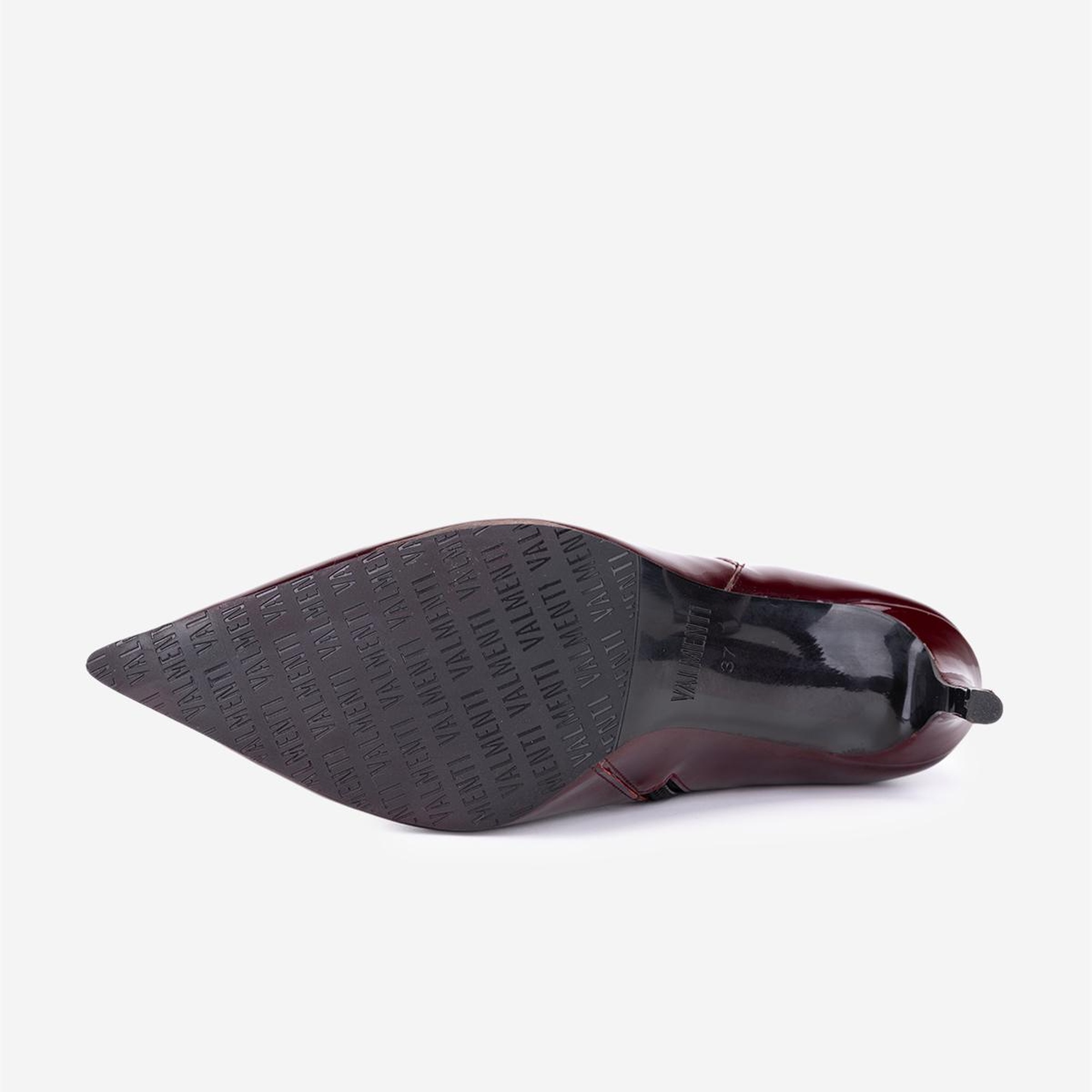 Valmenti Kadın Hakiki Deri Bordo Topuklu Bot