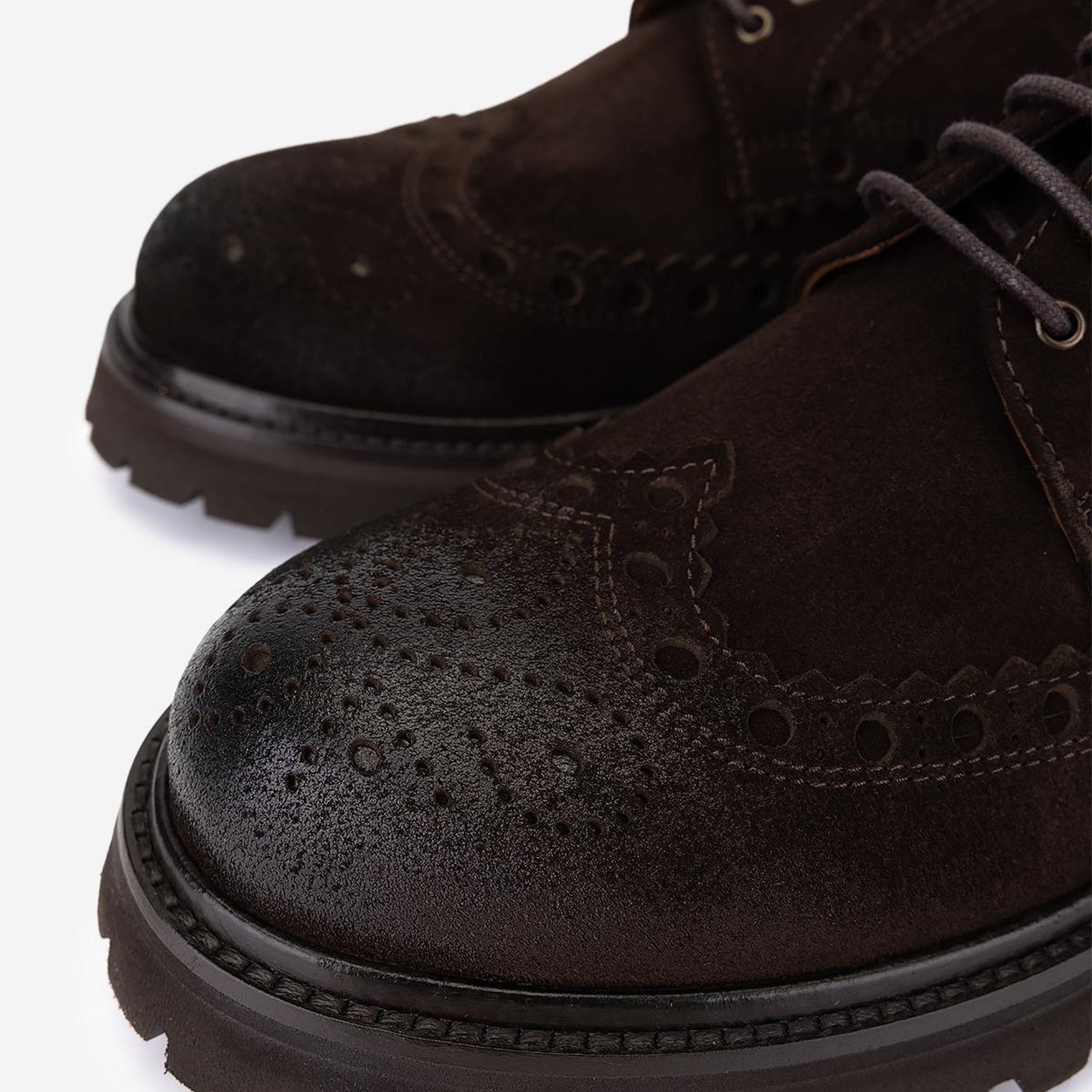 Valmenti Erkek Hakiki Deri Kahverengi Süet Casual Ayakkabı