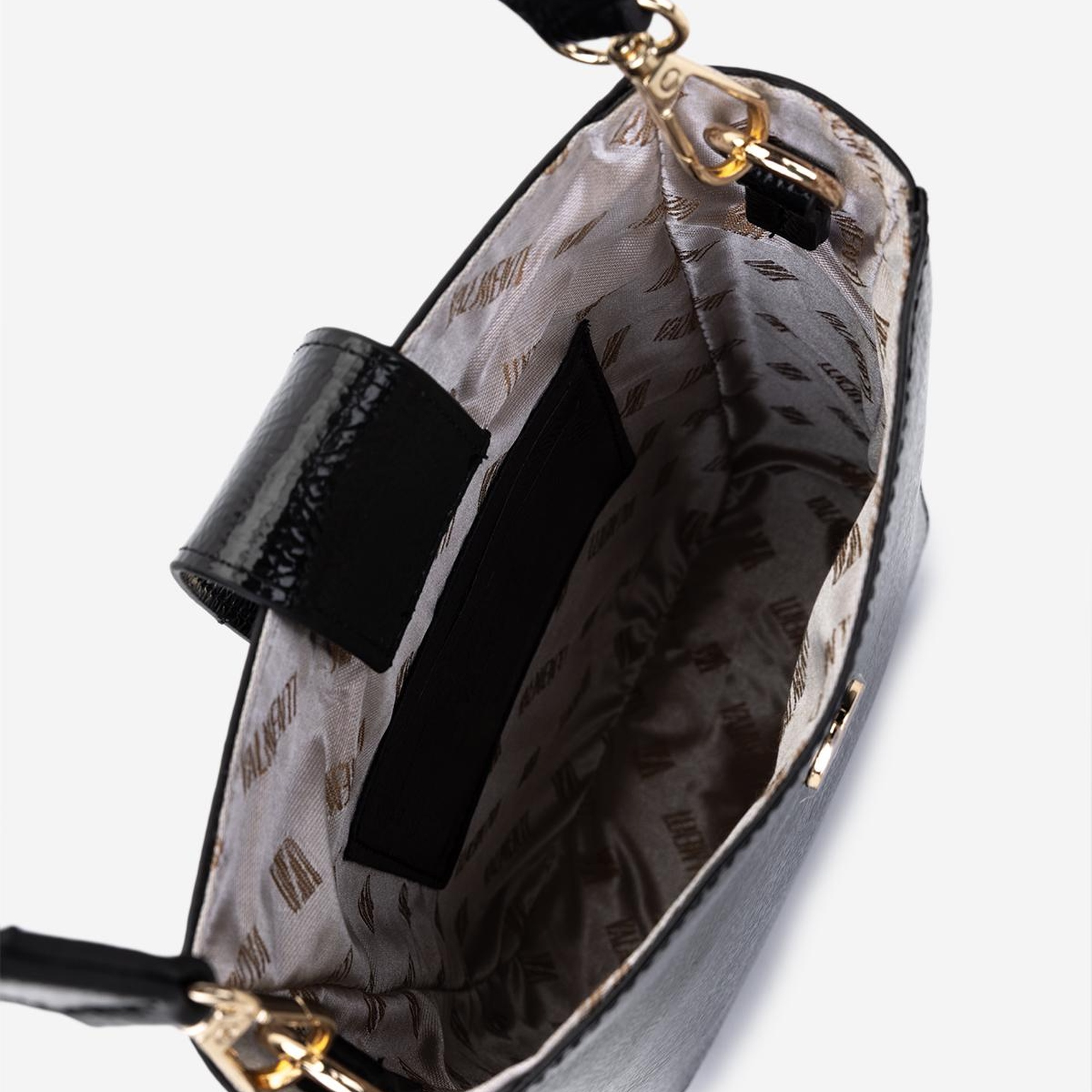 Valmenti Kadın Suni Deri Siyah Kırışık Rugan Postacı Çanta