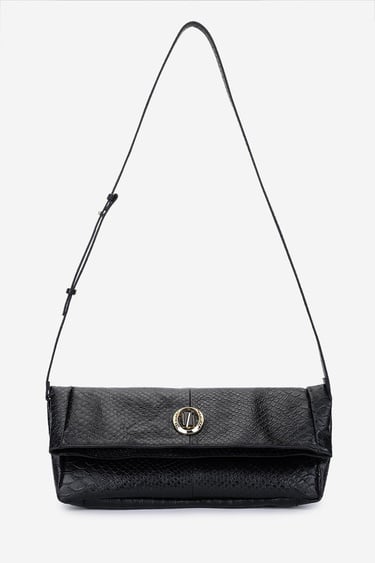  Valmenti Kadın Suni Deri Siyah Yılan Omuz Çanta