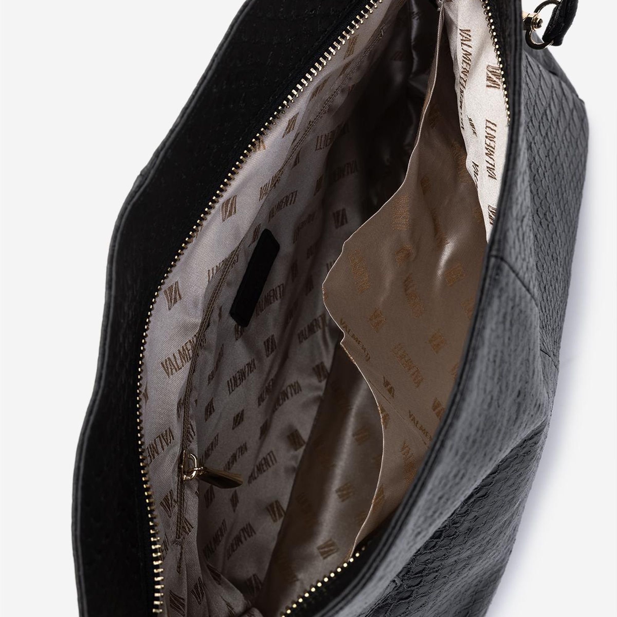 Valmenti Kadın Suni Deri Siyah Yılan Omuz Çanta