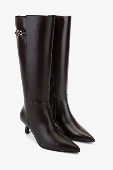  Valmenti Kadın Hakiki Deri Kahverengi Klasik Çizme