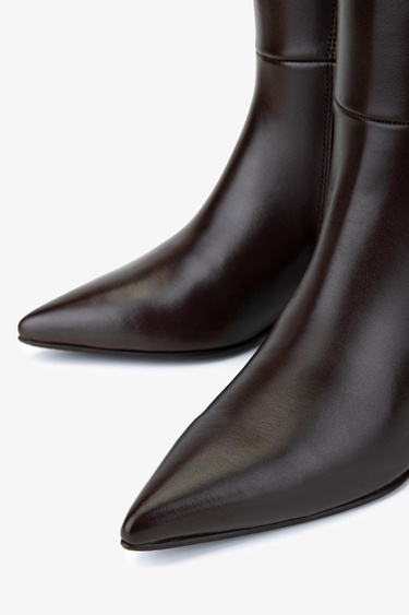  Valmenti Kadın Hakiki Deri Kahverengi Klasik Çizme