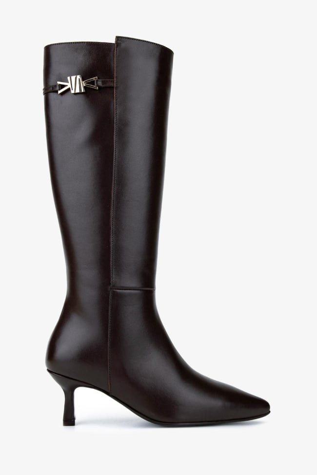  Valmenti Kadın Hakiki Deri Kahverengi Klasik Çizme