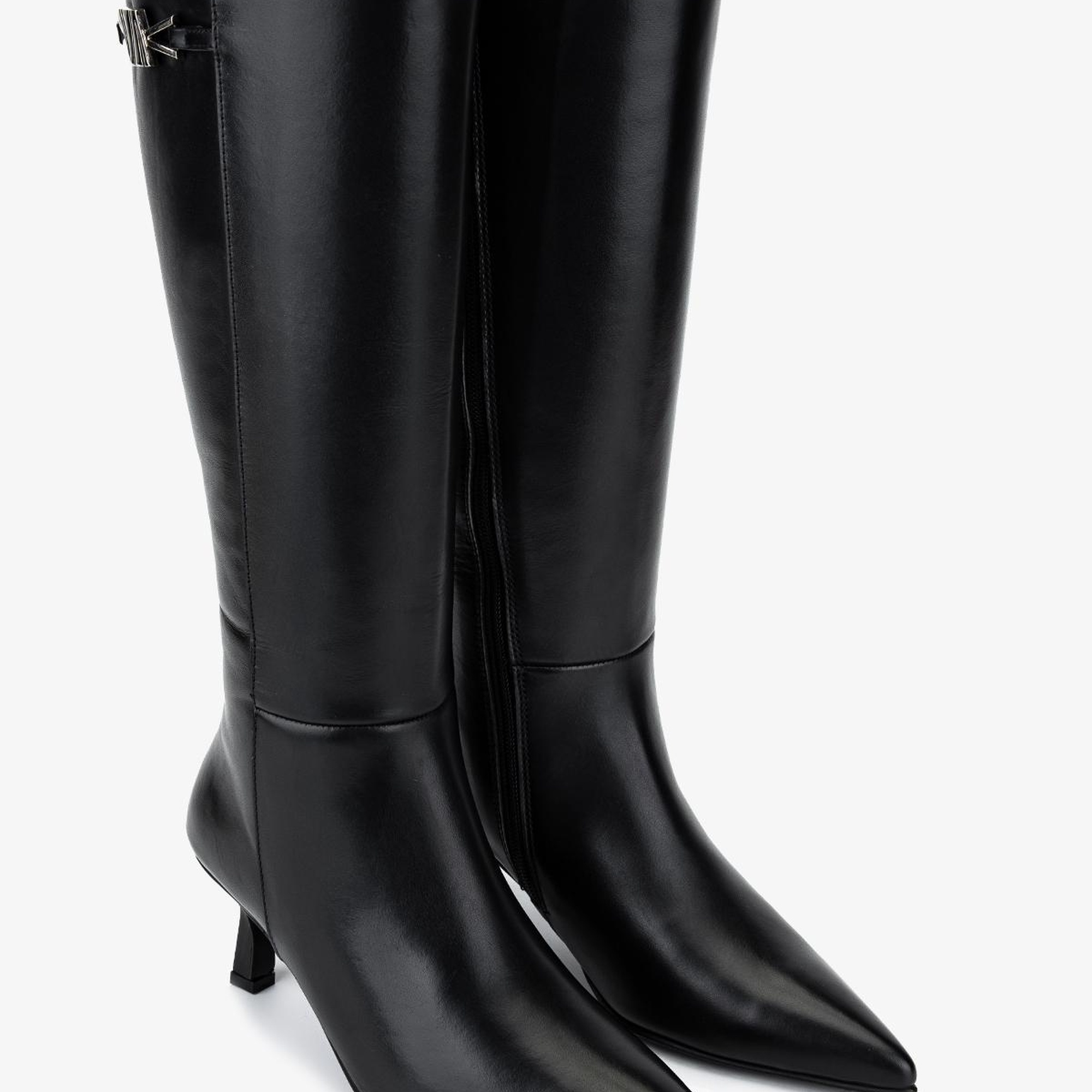 Valmenti Kadın Hakiki Deri Siyah Deri Klasik Çizme