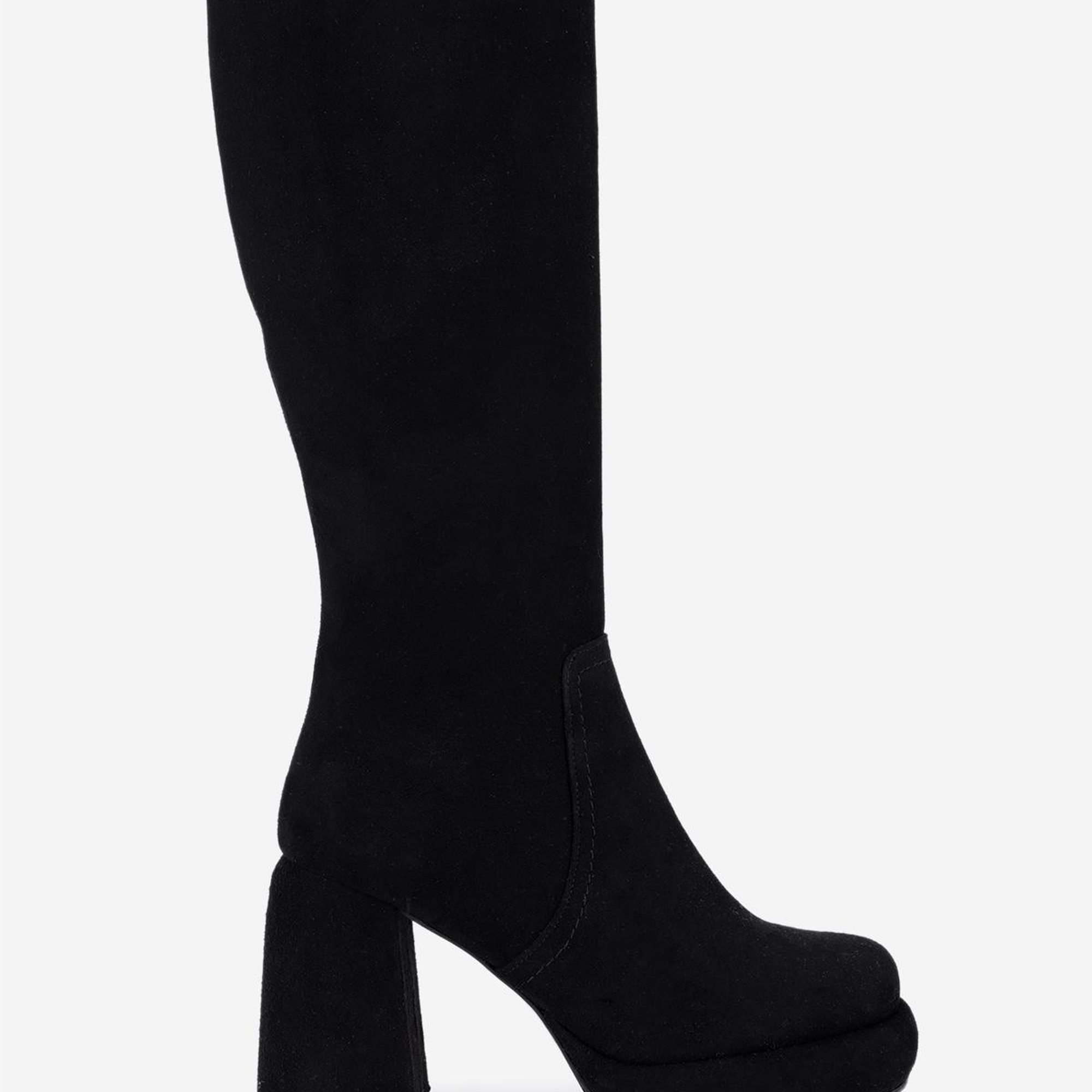 Valmenti Kadın Hakiki Deri Siyah Topuklu Çizme