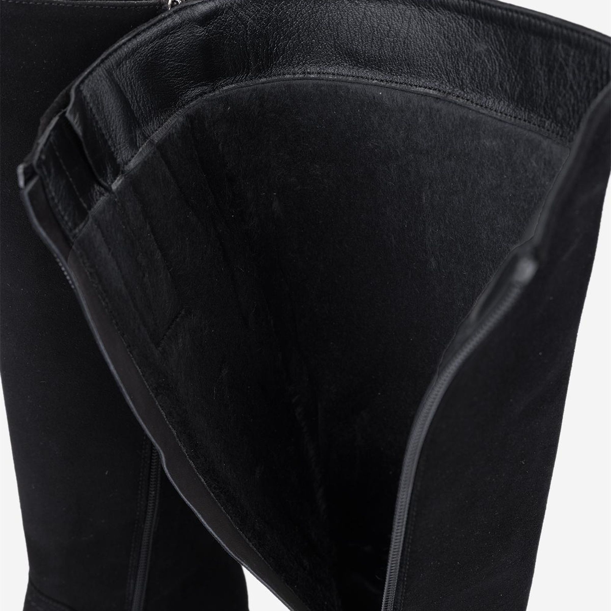 Valmenti Kadın Hakiki Deri Siyah Topuklu Çizme