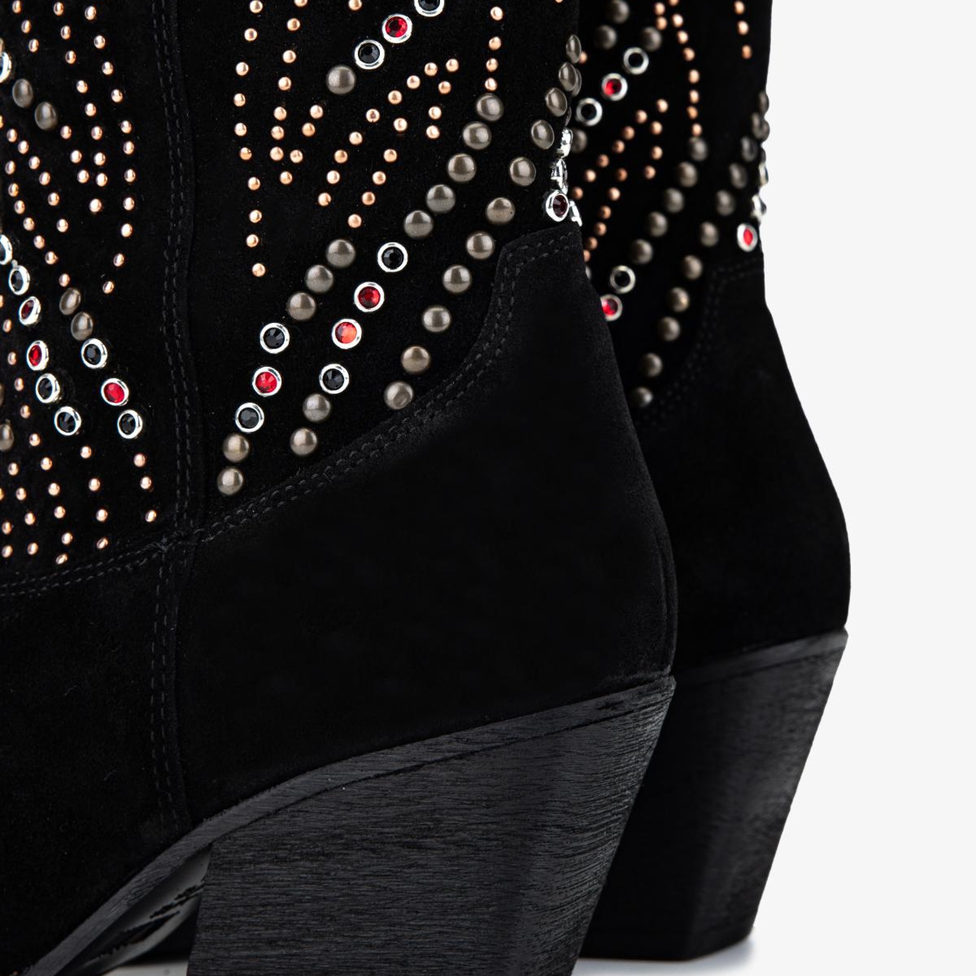 Valmenti Kadın Hakiki Deri Siyah Süet Western Bot