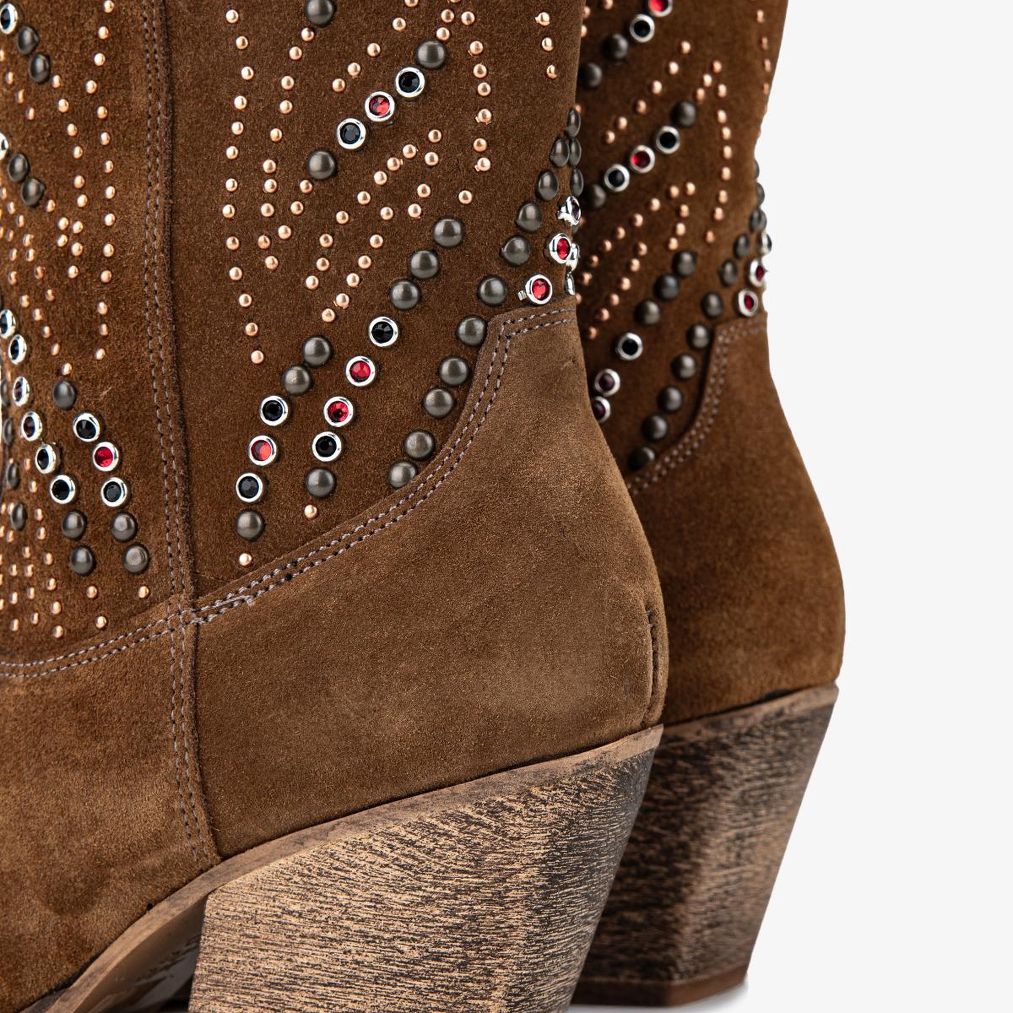 Valmenti Kadın Hakiki Deri Taba Süet Western Bot