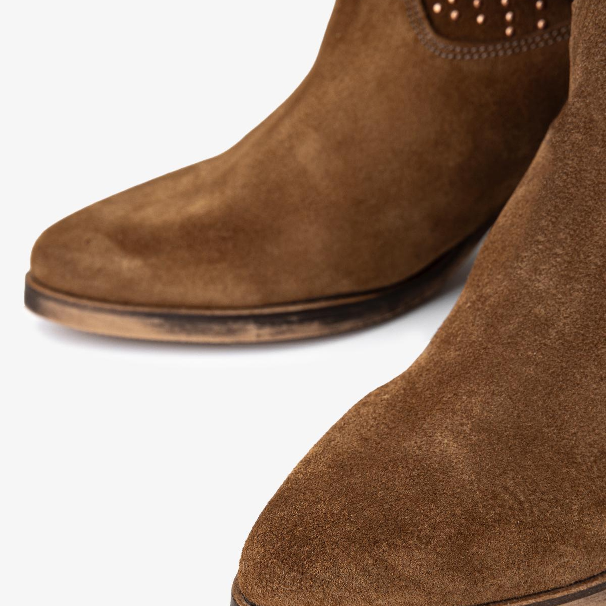 Valmenti Kadın Hakiki Deri Taba Süet Western Bot