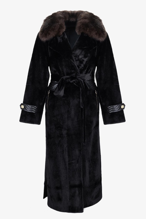  Valmenti Kadın Tekstil Siyah Kaban Mont