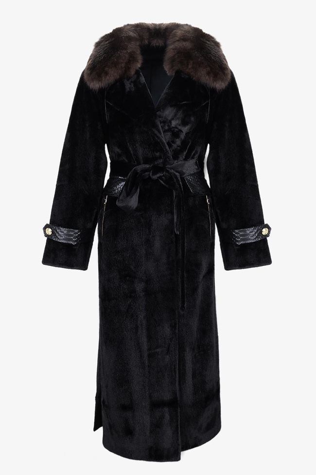  Valmenti Kadın Tekstil Siyah Kaban Mont