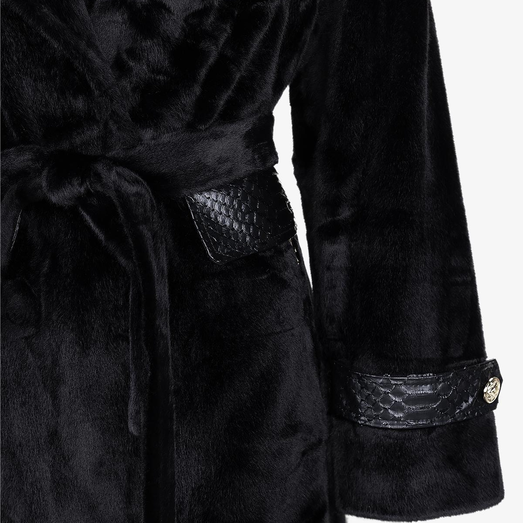 Valmenti Kadın Tekstil Siyah Kaban Mont