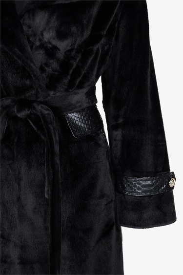  Valmenti Kadın Tekstil Siyah Kaban Mont