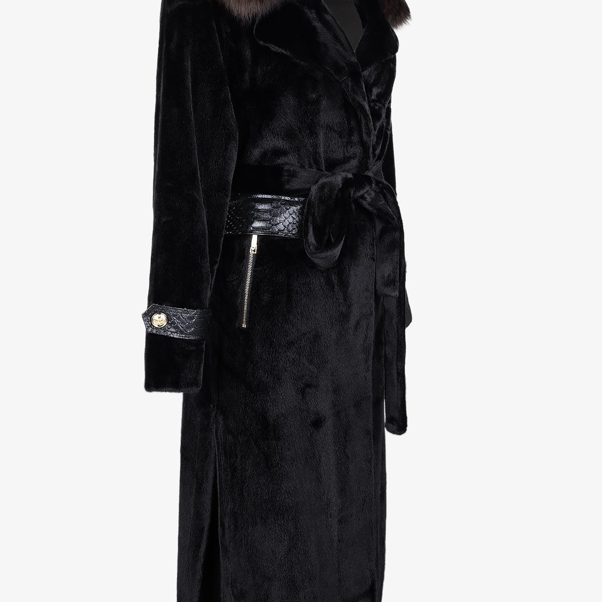 Valmenti Kadın Tekstil Siyah Kaban Mont