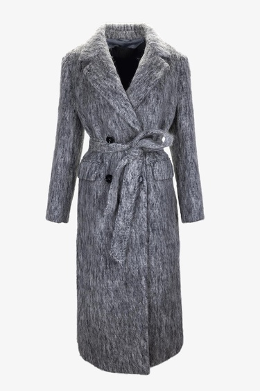  Valmenti Kadın Tekstil Gri Kaban Mont