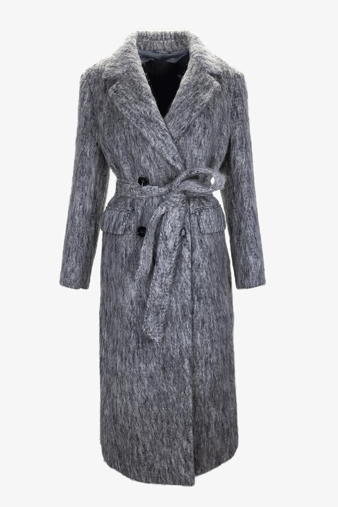  Valmenti Kadın Tekstil Gri Kaban Mont