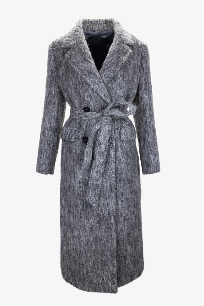  Valmenti Kadın Tekstil Gri Kaban Mont