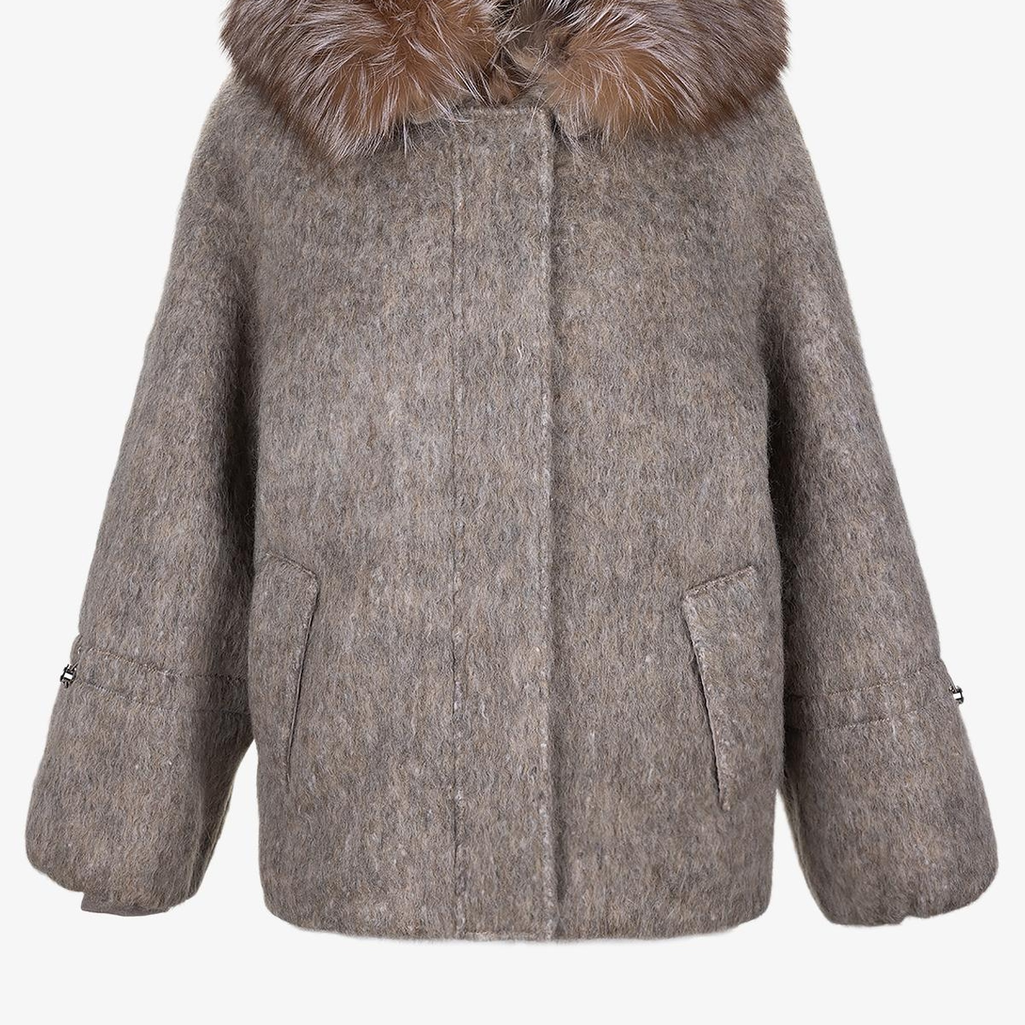 Valmenti Kadın Tekstil Bej Kaban Mont