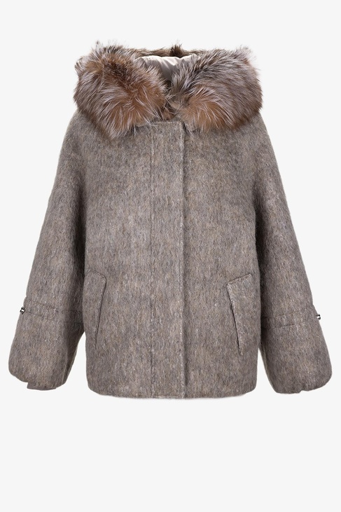  Valmenti Kadın Tekstil Bej Kaban Mont