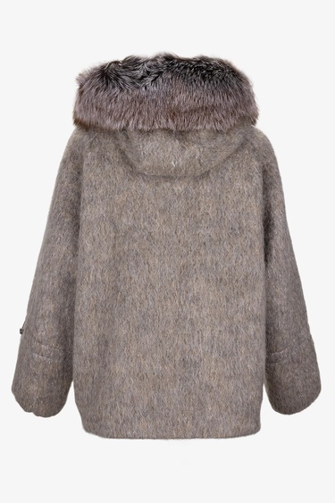  Valmenti Kadın Tekstil Bej Kaban Mont