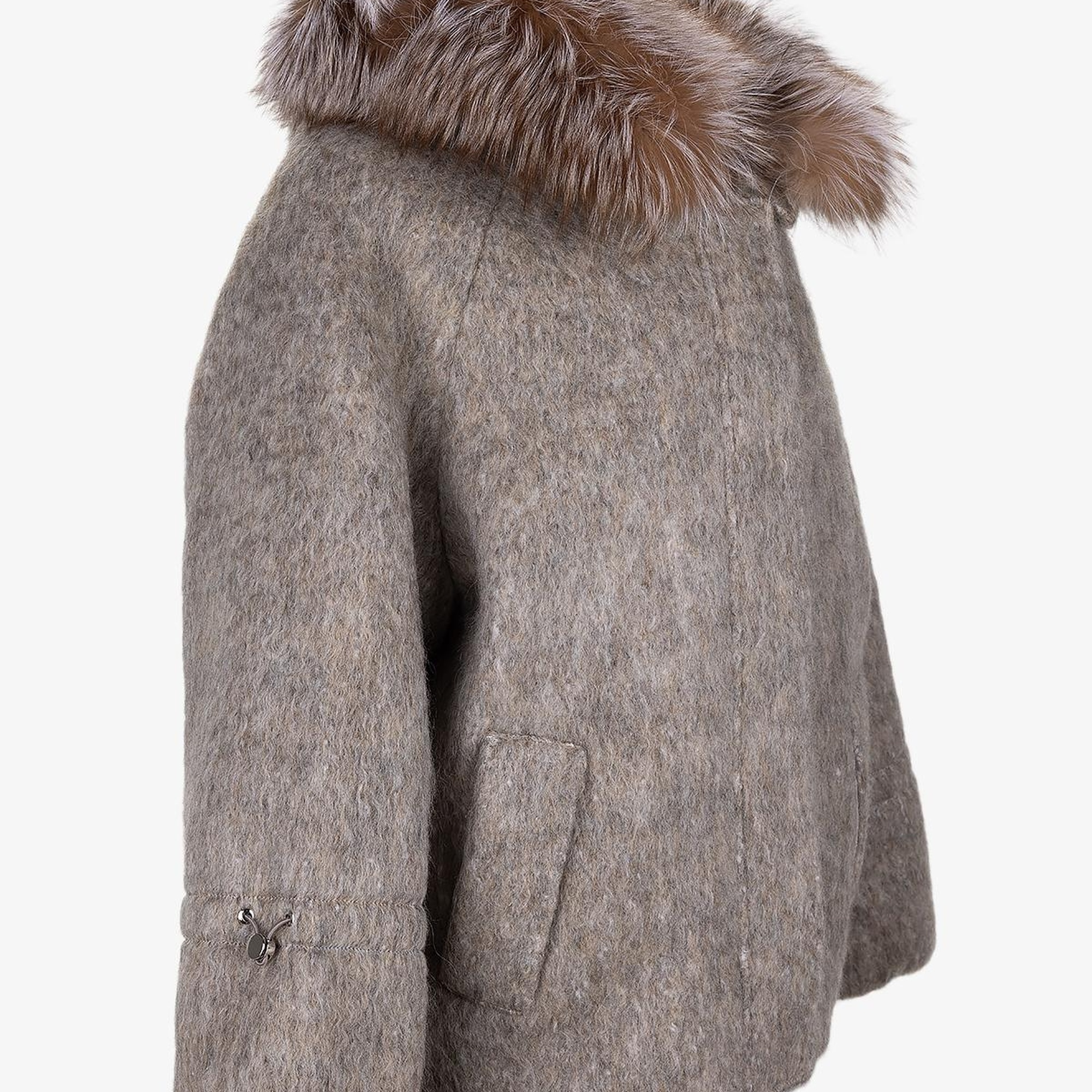 Valmenti Kadın Tekstil Bej Kaban Mont