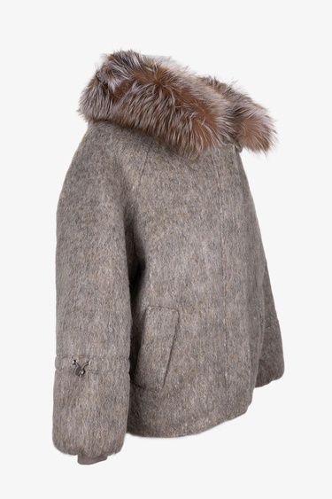  Valmenti Kadın Tekstil Bej Kaban Mont