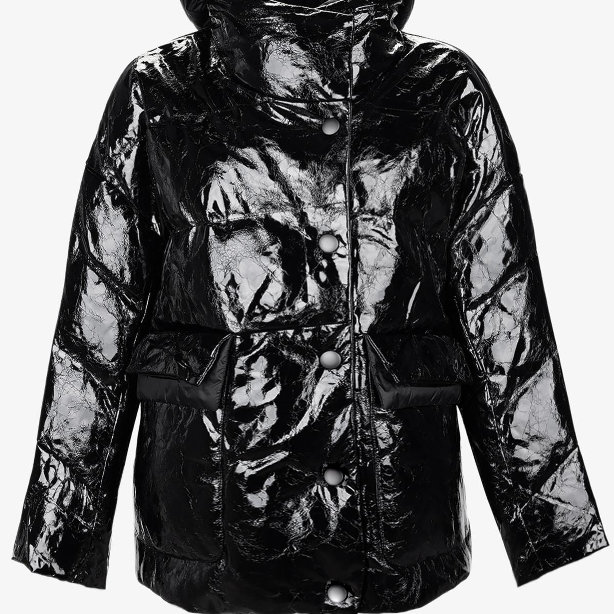 Valmenti Kadın Tekstil Siyah Mont