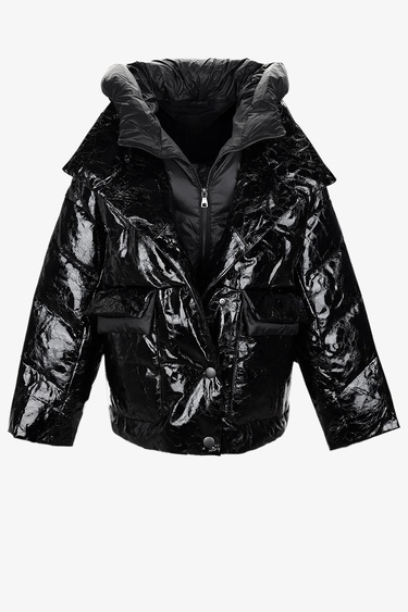  Valmenti Kadın Tekstil Siyah Mont