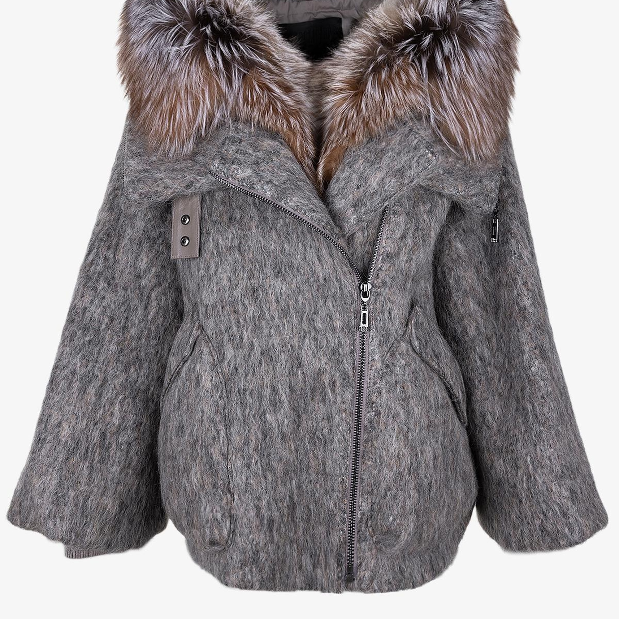 Valmenti Kadın Tekstil Vizon Kaban Mont