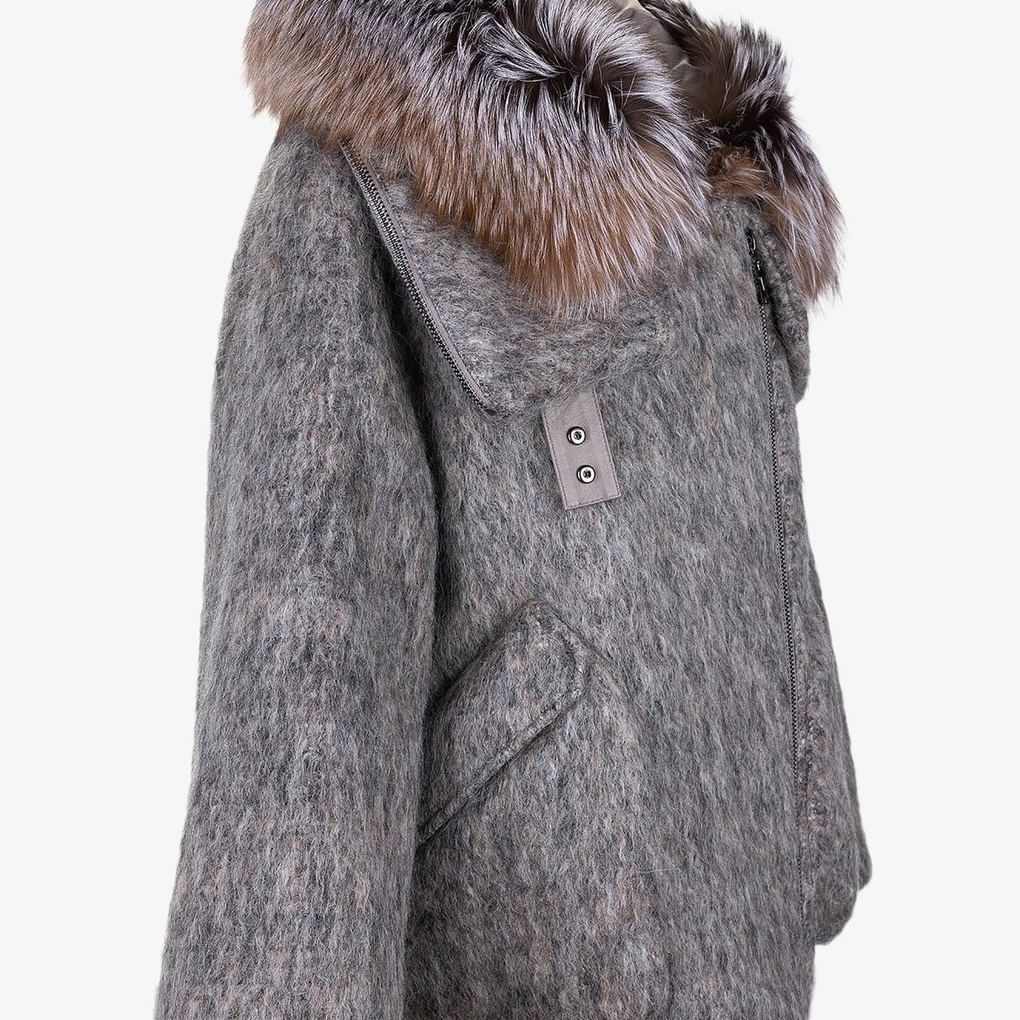 Valmenti Kadın Tekstil Vizon Kaban Mont