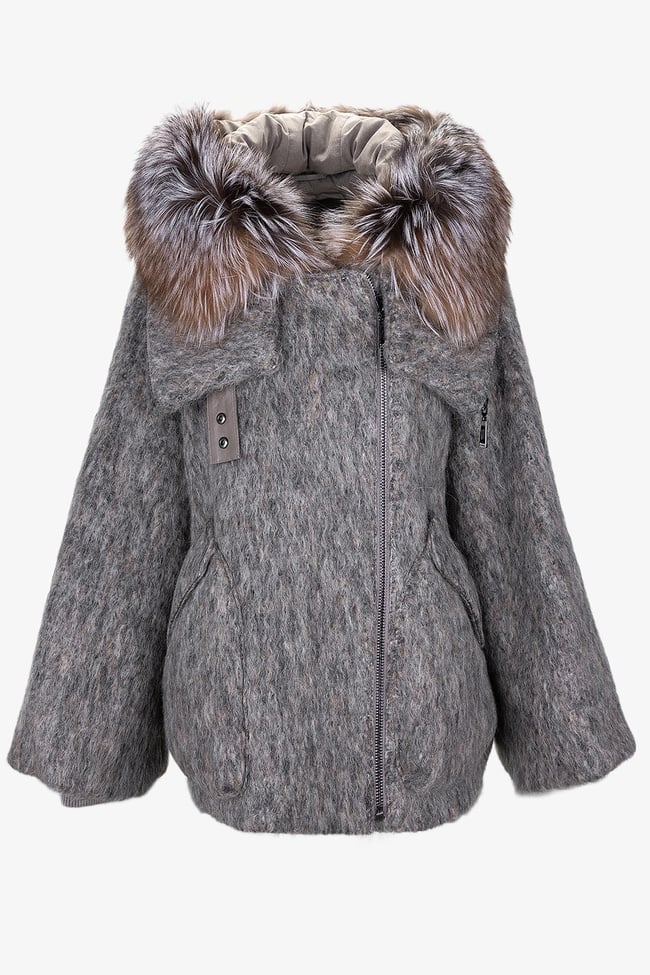  Valmenti Kadın Tekstil Vizon Kaban Mont