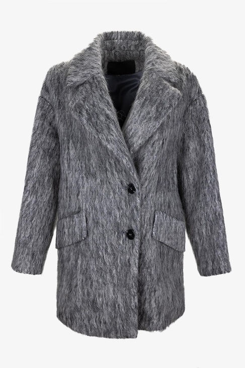  Valmenti Kadın Tekstil Gri Kaban Mont